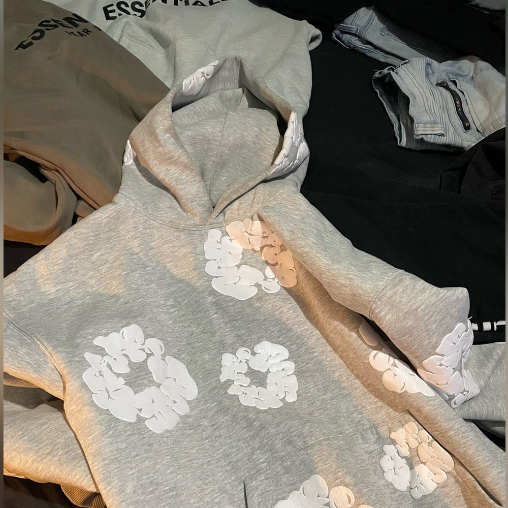 Denim tears pull over hoodie
